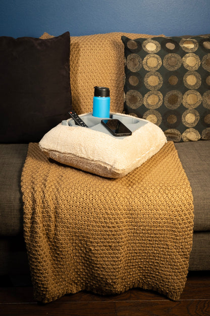 Couch Pillow Cup Holder